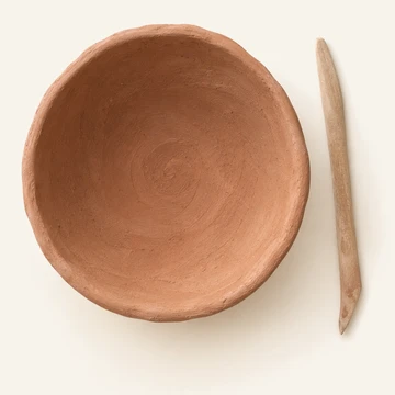 Глиняная чаша ручной работы